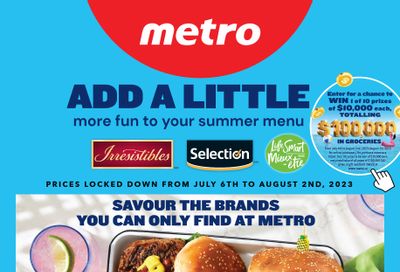 Metro (ON) Private Labels Flyer July 6 to August 2