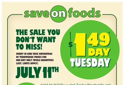 Save On Foods (AB) Flyer July 6 to 12