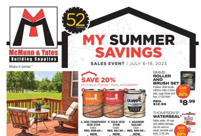 McMunn & Yates Building Supplies Flyer July 6 to 19
