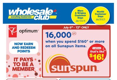 Wholesale Club (ON) Flyer July 6 to 26