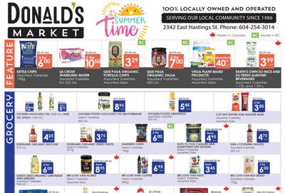 Donald's Market Flyer July 6 to 19