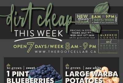 The Root Cellar Flyer July 6 to 12