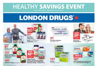 London Drugs Healthy Savings Event Flyer July 7 to 26