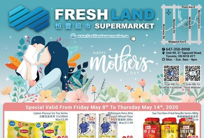 FreshLand Supermarket Flyer May 8 to 14
