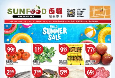 Sunfood Supermarket Flyer July 7 to 13
