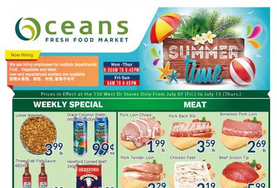 Oceans Fresh Food Market (West Dr., Brampton) Flyer July 7 to 13