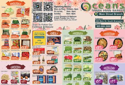 Oceans Fresh Food Market (Main St., Brampton) Flyer July 7 to 13