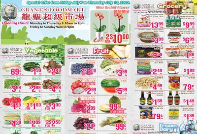 Grant's Food Mart Flyer July 7 to 13