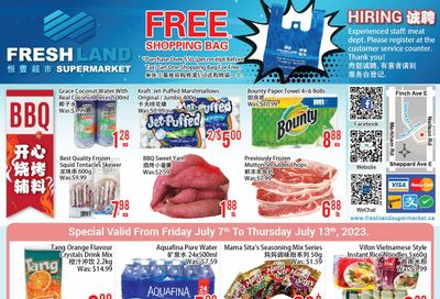 FreshLand Supermarket Flyer July 7 to 13