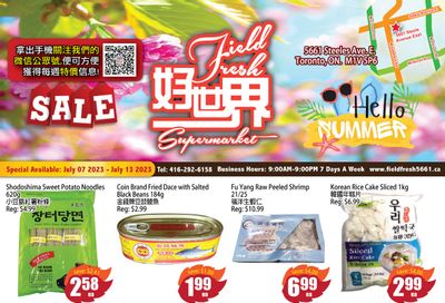 Field Fresh Supermarket Flyer July 7 to 13