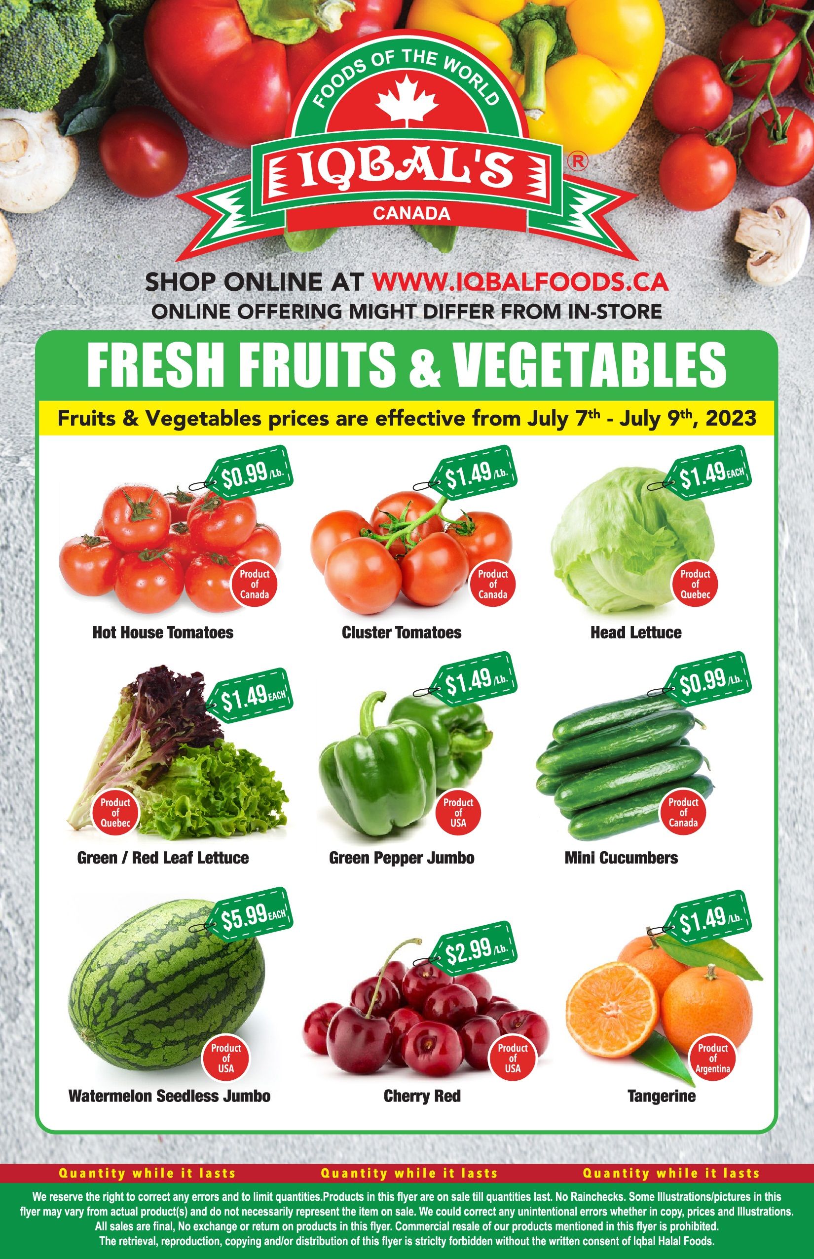 Iqbal Foods Flyer July 7 to 16
