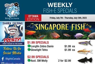 Big Al's (Ottawa East) Weekly Specials July 7 to 13