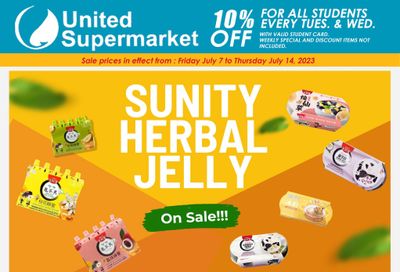 United Supermarket Flyer July 7 to 13