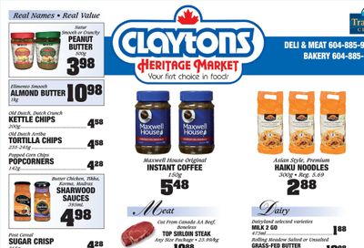 Claytons Heritage Market Flyer July 7 to 13