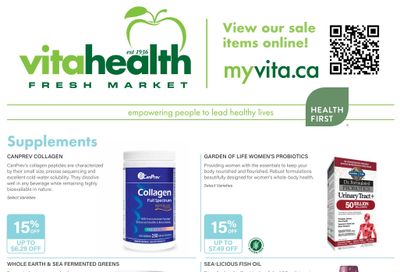 Vita Health Fresh Market Flyer July 6 to 26