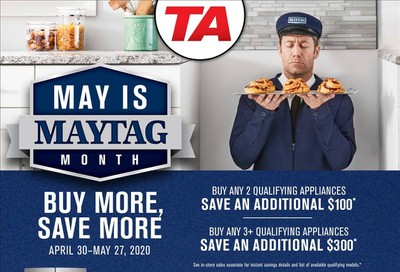 TA Appliances and Barbecues Flyer April 30 to May 27