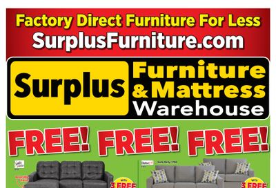 Surplus Furniture & Mattress Warehouse (Dartmouth) Flyer July 10 to 30