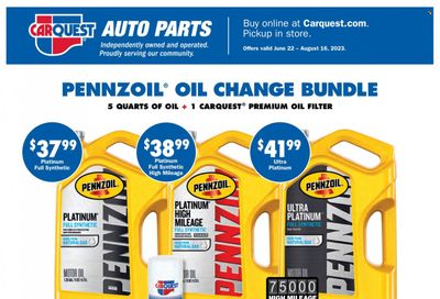 Carquest Weekly Ad Flyer Specials June 22 to August 16, 2023