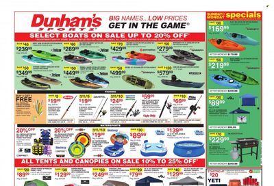 Dunham's Sports (AL, IN, KY, MI, MN, OH, PA, TN, WI) Weekly Ad Flyer Specials July 8 to July 13, 2023