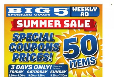 Big 5 (AZ, CA, CO, ID, NM, OR, UT, WA) Weekly Ad Flyer Specials July 7 to July 12, 2023