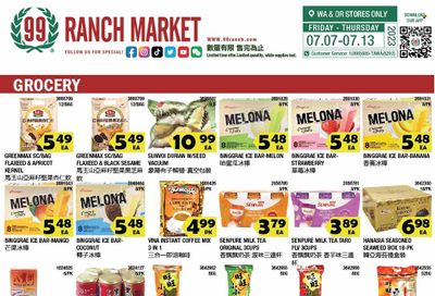 99 Ranch Market (10, 19, 40, CA, MD, NJ, OR, TX, WA) Weekly Ad Flyer Specials July 7 to July 13, 2023