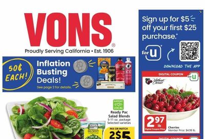 Vons (CA) Weekly Ad Flyer Specials July 5 to July 11, 2023