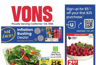 Vons (CA) Weekly Ad Flyer Specials July 5 to July 11, 2023