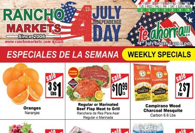 Rancho Markets (UT) Weekly Ad Flyer Specials July 4 to July 10, 2023