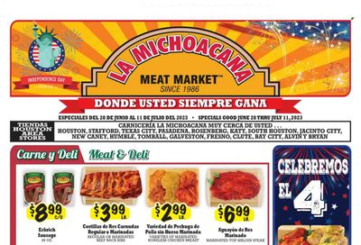 La Michoacana Meat Market (TX) Weekly Ad Flyer Specials June 28 to July 11, 2023