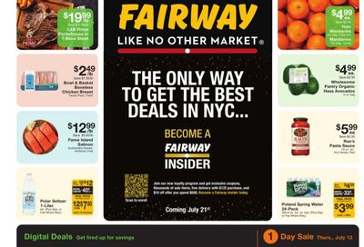 Fairway Market (CT, NJ, NY) Weekly Ad Flyer Specials July 7 to July 13, 2023