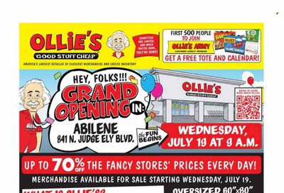 Ollie's Bargain Outlet (TX) Weekly Ad Flyer Specials July 19 to July 26, 2023