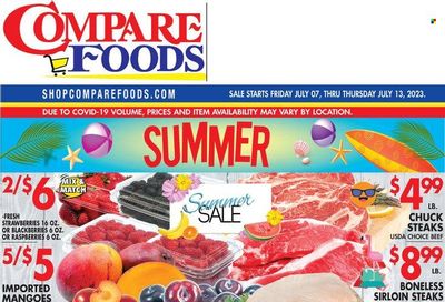 Compare Foods (CT, MD, NC, NJ, NY, RI) Weekly Ad Flyer Specials July 7 to July 13, 2023