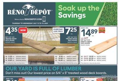 Reno Depot Flyer July 13 to 19