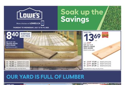 Lowe's (West) Flyer July 13 to 19
