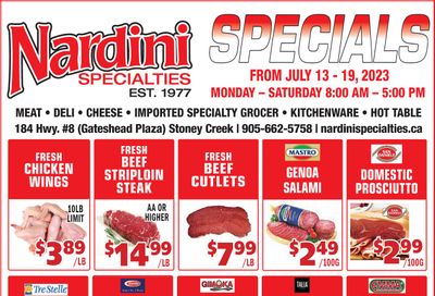 Nardini Specialties Flyer July 13 to 19