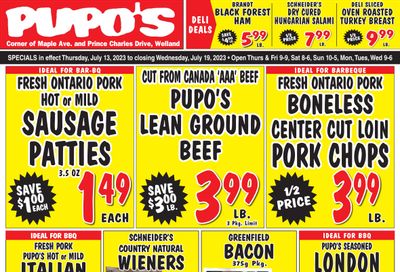 Pupo's Food Market Flyer July 13 to 19