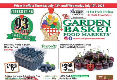 The Garden Basket Flyer July 13 to 19
