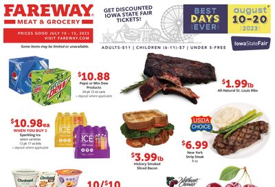 Fareway (IA) Weekly Ad Flyer Specials July 10 to July 15, 2023