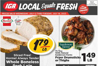 IGA (OH) Weekly Ad Flyer Specials July 12 to July 18, 2023