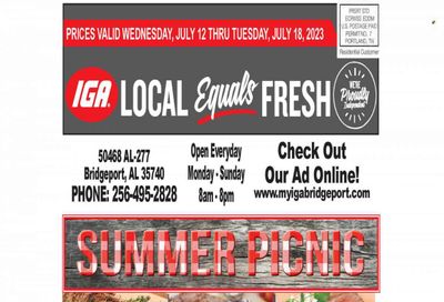 IGA (50) Weekly Ad Flyer Specials July 12 to July 18, 2023