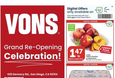 Vons (CA) Weekly Ad Flyer Specials July 12 to July 18, 2023