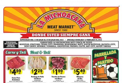 La Michoacana Meat Market (TX) Weekly Ad Flyer Specials July 12 to July 25, 2023