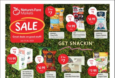 Nature's Fare Markets Flyer July 13 to 26