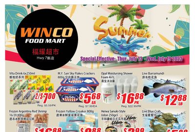 WinCo Food Mart (HWY 7) Flyer July 13 to 19