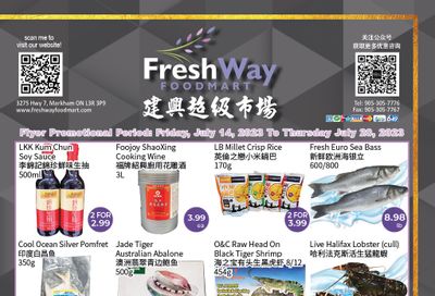 FreshWay Foodmart Flyer July 14 to 20