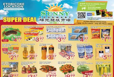 Sunny Foodmart (Etobicoke) Flyer July 14 to 20