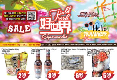 Field Fresh Supermarket Flyer July 14 to 20