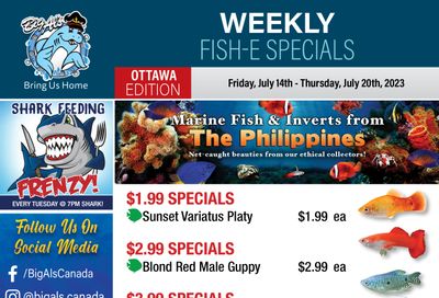 Big Al's (Ottawa East) Weekly Specials July 14 to 20