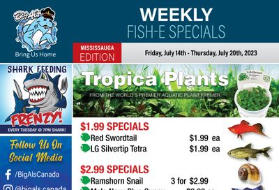 Big Al's (Mississauga) Weekly Specials July 14 to 20