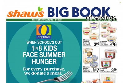 Shaw’s (MA, ME, NH, RI, VT) Weekly Ad Flyer Specials July 12 to August 10, 2023